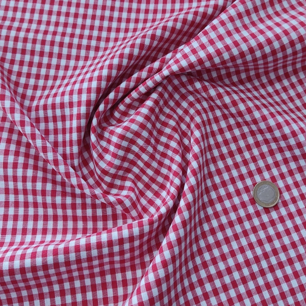 Vichy color rojo y blanco