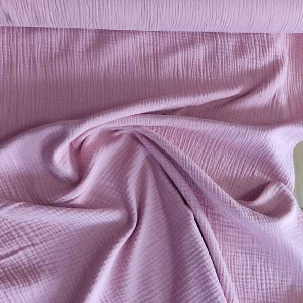 Tela muselina color rosa